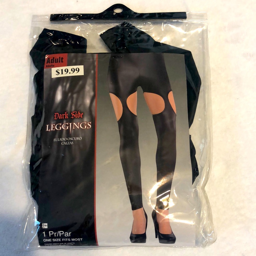 Dark side leggings, one pair, one size, black